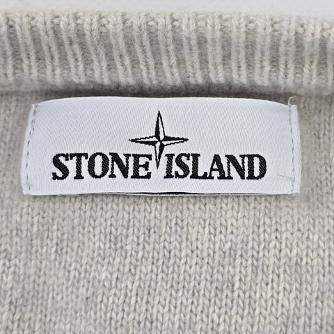 Stone Island 2016 Knitted Crew Neck Pocket Jumper Grey Men's Large