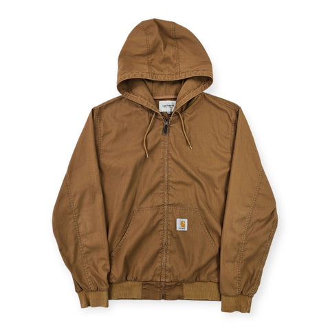 Carhartt WIP Active Bomber Jacket Hooded Brown Men's Large