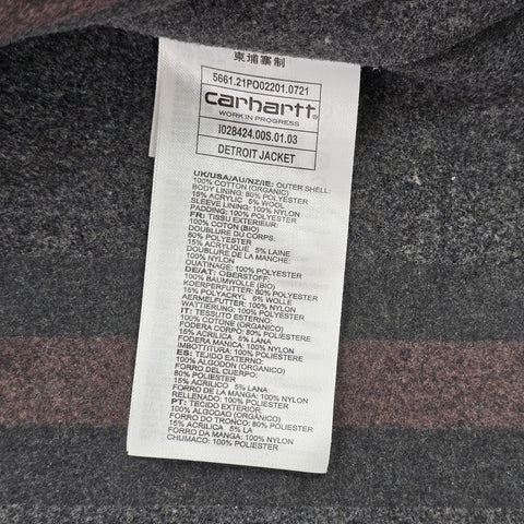 Carhartt WIP Detroit Blanket Lined Jacket Brown Men's Medium