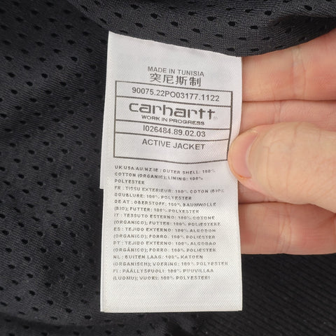 Carhartt WIP Active Mesh Lined Bomber Jacket Black Men's Large