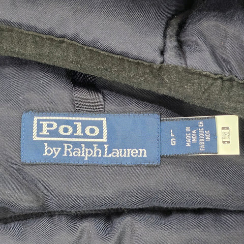 Polo Ralph Lauren Suede Leather Quilted Jacket Navy Blue Men's Large