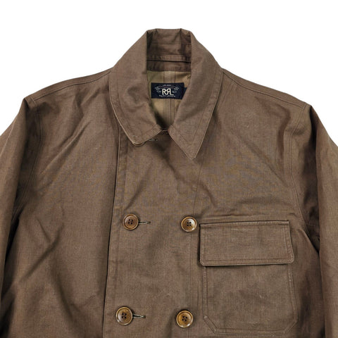 RRL Ralph Lauren Double Breasted  Peacoat Brown Men's Large
