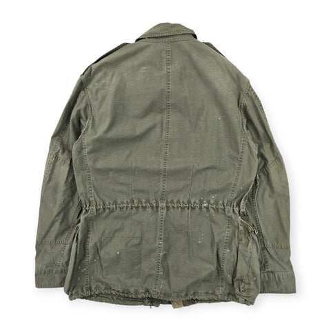 Polo Ralph Lauren Distressed Military Patch Field Jacket Green Men's Medium