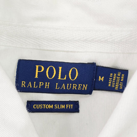 Polo Ralph Lauren Spellout Rugby Polo Shirt White Men's Medium