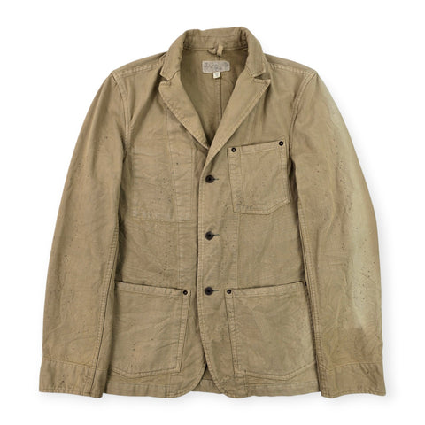 RRL Ralph Lauren Distressed Workwear Chore Jacket Brown Men's Size 38