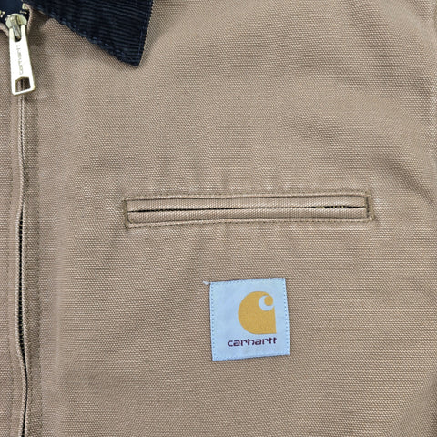 Carhartt WIP OG Detroit Quilt Lined Jacket Brown Men's Small