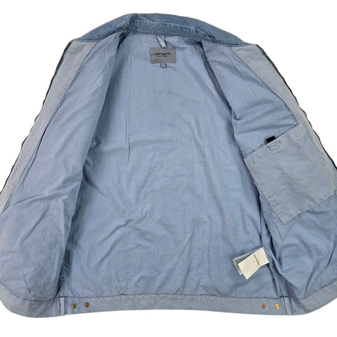 Carhartt WIP Detroit Dyed Bomber Jacket Blue Men's Large