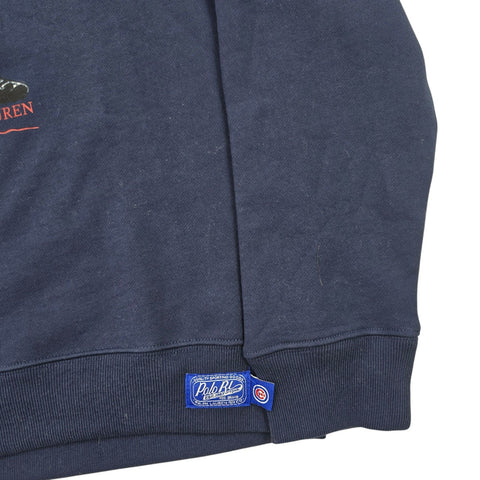 Polo Ralph Lauren Rare MLB Bear Cubs Baseball Sweatshirt Blue Mens Large