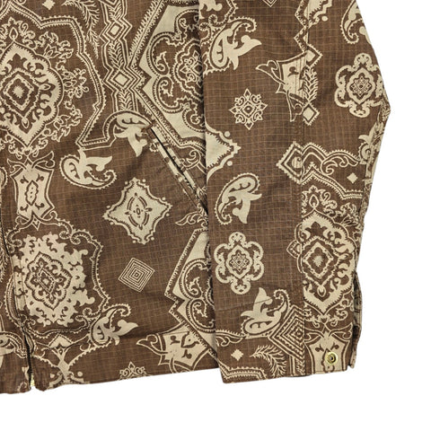 Carhartt WIP Detroit Bandana Pattern Jacket Brown Men's Medium