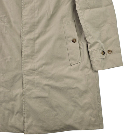 Burberry Pimlico Single Breasted Nova Check Car Coat Brown Men's Medium