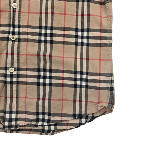 Burberry Nova Check Short Sleeve Shirt Men's Large