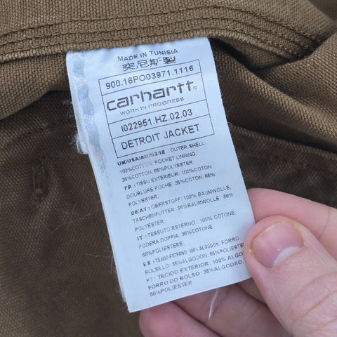 Carhartt WIP Detroit Bomber Jacket Brown Men's Large