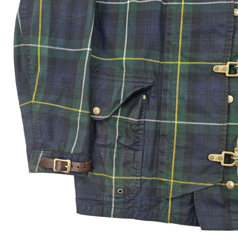 Polo Ralph Lauren Fireman Checkered  Waxed Clasp Jacket Men's Medium