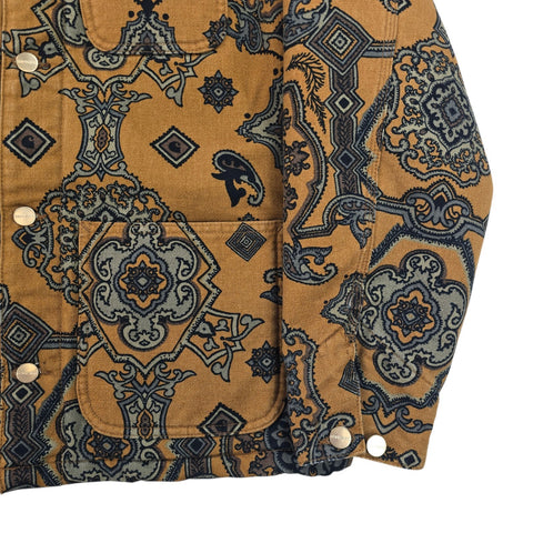Carhartt WIP Michigan Paisley Print Quilt Lined Chore Jacket Men's Small