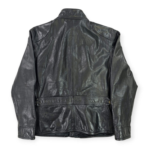 Polo Ralph Lauren Southbury Biker Leather Jacket Black Men's XL
