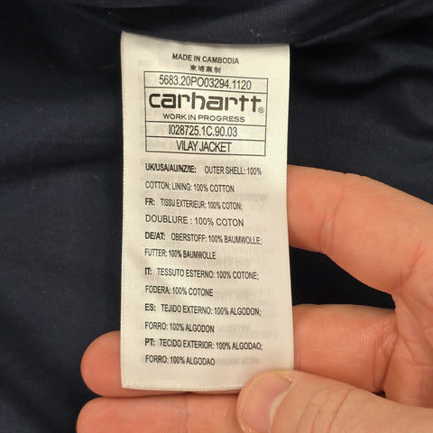 Carhartt WIP Vilay Checkered Bomber Jacket Men's XXL