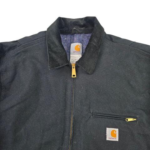 Carhartt Detroit Y2K Workwear Blanket Lined Jacket Black Men's XL