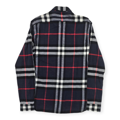 Burberry London Nova Check Long Sleeve Flannel Shirt Men's Large