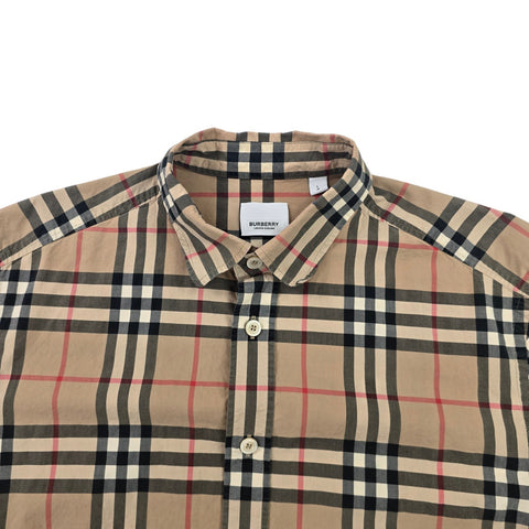 Burberry Nova Check Short Sleeve Shirt Men's Large