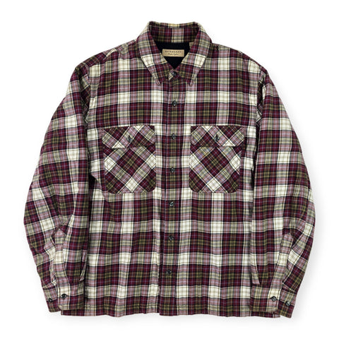 Burberry London Padded Checkered Shirt Jacket Men's Large