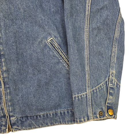 Carhartt WIP Detroit Denim Bomber Jacket Blue Men's Medium