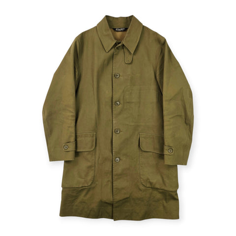 RRL Ralph Lauren Rubber Proofed Trench Coat Green Men's Small