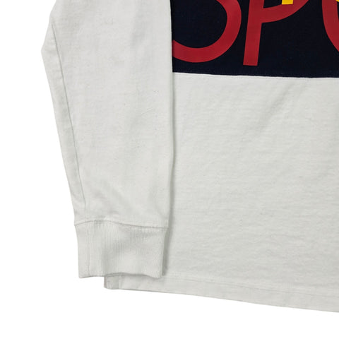 Polo Ralph Lauren Spellout Rugby Polo Shirt White Men's Medium