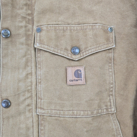 Carhartt Berwick Y2K Workwear Fleece Lined Jacket Brown Men's Large