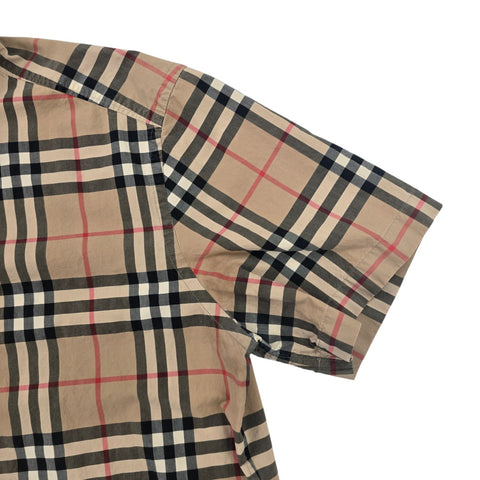 Burberry Nova Check Short Sleeve Shirt Men's Large
