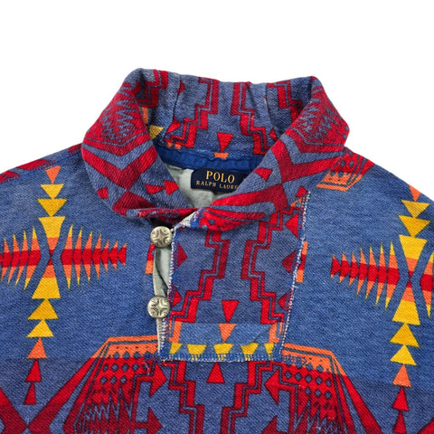 Polo Ralph Lauren Guide Sportsman Aztec Shawl Sweatshirt Men's Medium