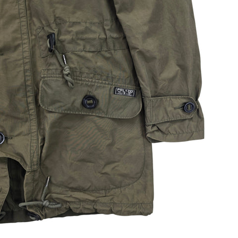Polo Ralph Lauren Utility Canvas Parka Jacket Green Men's Medium