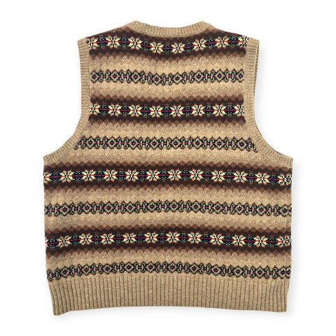 Ralph Lauren Rugby Fair Isle Knitted Vest Jumper Men's XL