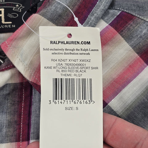 RRL Ralph Lauren Western Checkered Shirt Men's Small