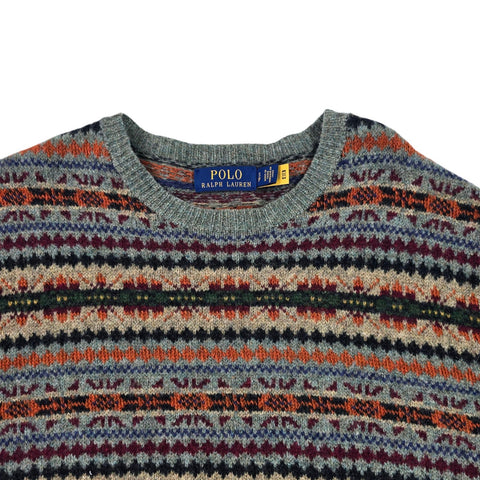 Polo Ralph Lauren Fair Isle Pattern Knitted Jumper Men's Small