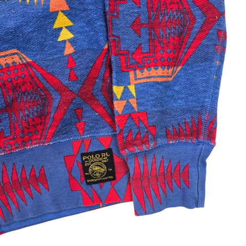 Polo Ralph Lauren Guide Sportsman Aztec Shawl Sweatshirt Men's Medium