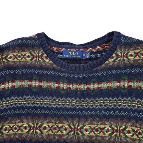 Polo Ralph Lauren Fair Isle Pattern Knitted Jumper Men's XL
