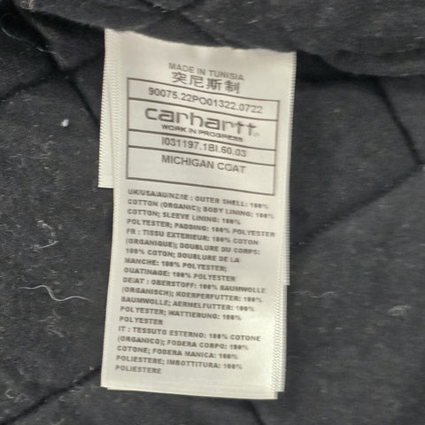 Carhartt WIP Michigan Paisley Print Quilt Lined Chore Jacket Men's Small