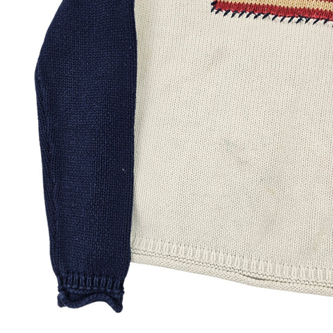 Polo Ralph Lauren USA Flag Colourblock Knitted Jumper Men's Small