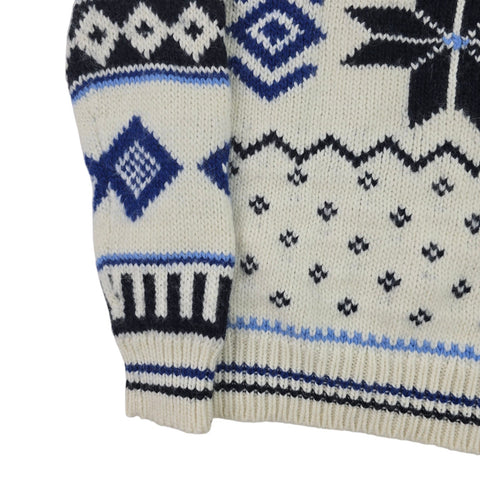 Polo Ralph Lauren Nordic Snowflake Knitted Jumper Men's Small