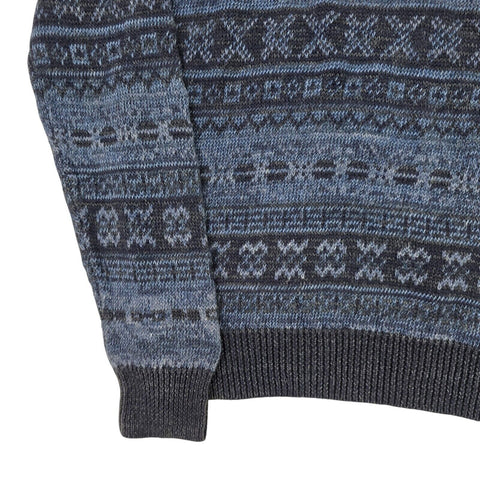Polo Ralph Lauren Fair Isle Pattern Knitted Jumper Blue Men's Small
