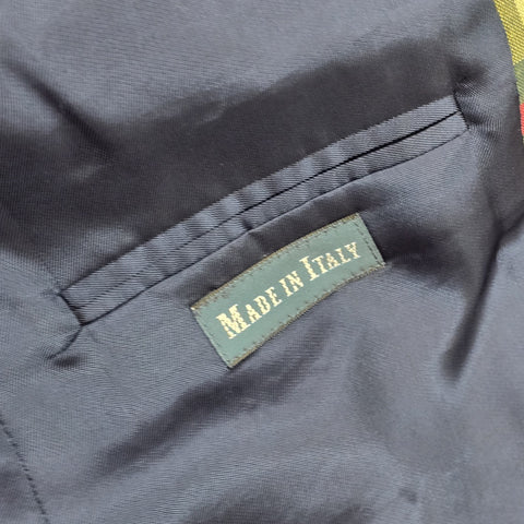 Polo Ralph Lauren Blazer Bradford Sportscoat Madras Blazer Jacket Men's 42S