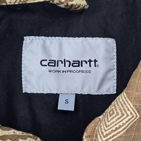 Carhartt WIP Detroit Bandana Pattern Jacket Brown Men's Small