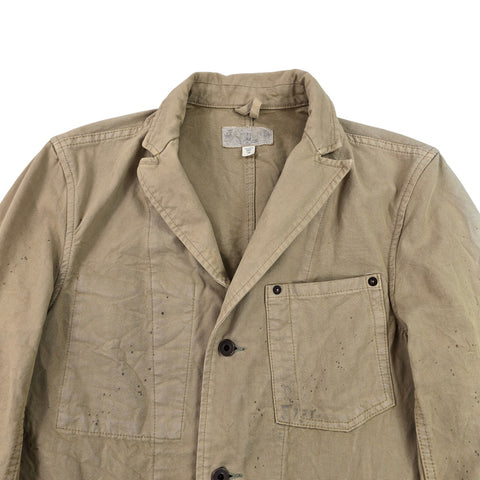 RRL Ralph Lauren Distressed Workwear Chore Jacket Brown Men's Size 38