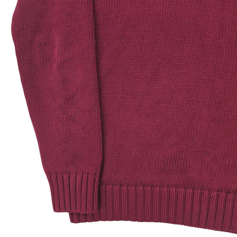 Polo Ralph Lauren Spellout Knitted Jumper Purple Men's Medium