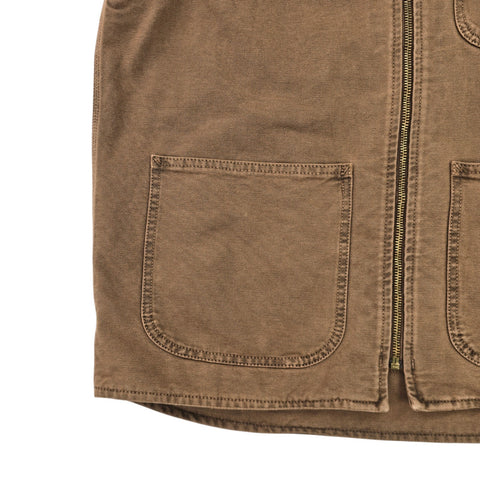 Carhartt WIP Dyed Arbor Utility Vest Gilet Jacket Brown Men's Medium