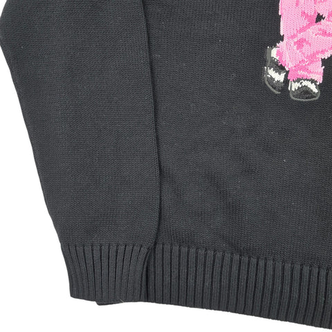 RLX Ralph Lauren Golf Bear Knitted Jumper Black Men's XL