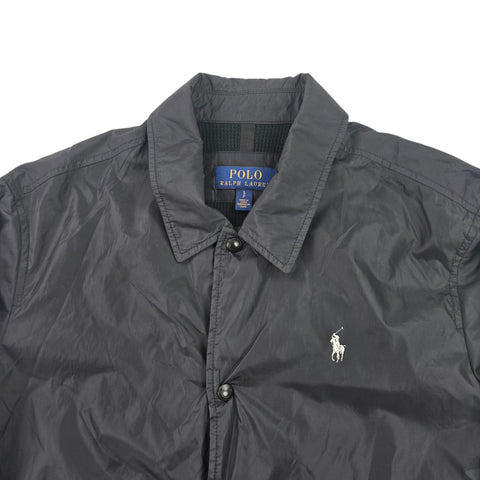 Polo Ralph Lauren Spellout Coach Jacket Black Men's Small