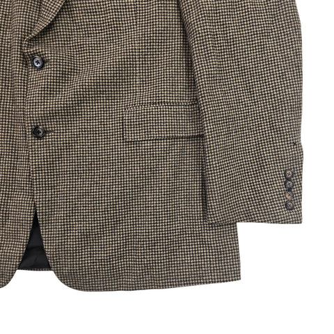 Ralph Lauren Purple Label Cashmere Houndstooth Blazer Men's Size 46L