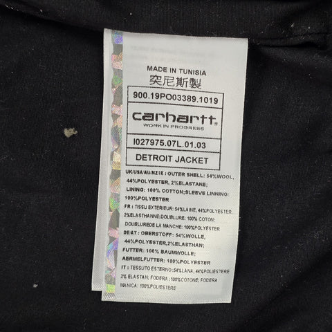 Carhartt WIP Detroit Checkered Jacket Grey Men's Medium