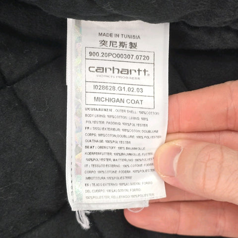 Carhartt WIP Michigan Quilt Lined Corduroy Chore Jacket Brown Men's Small